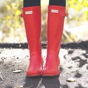 Hunter | Women's Tall Rain Boots (worn once)